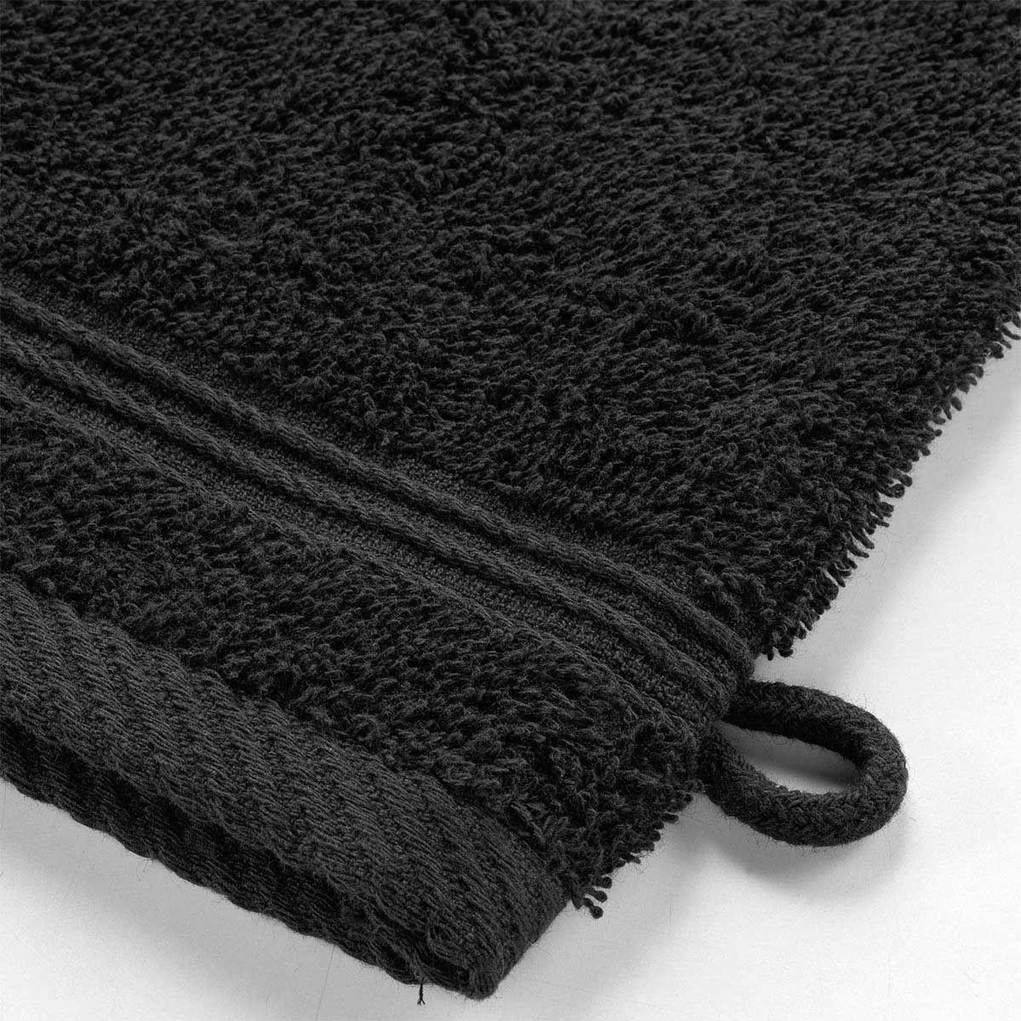 Voir la diapositive 3 : Douceur d'Intérieur Lot de 2 gants de toilette  tendresse  15x21cm noir