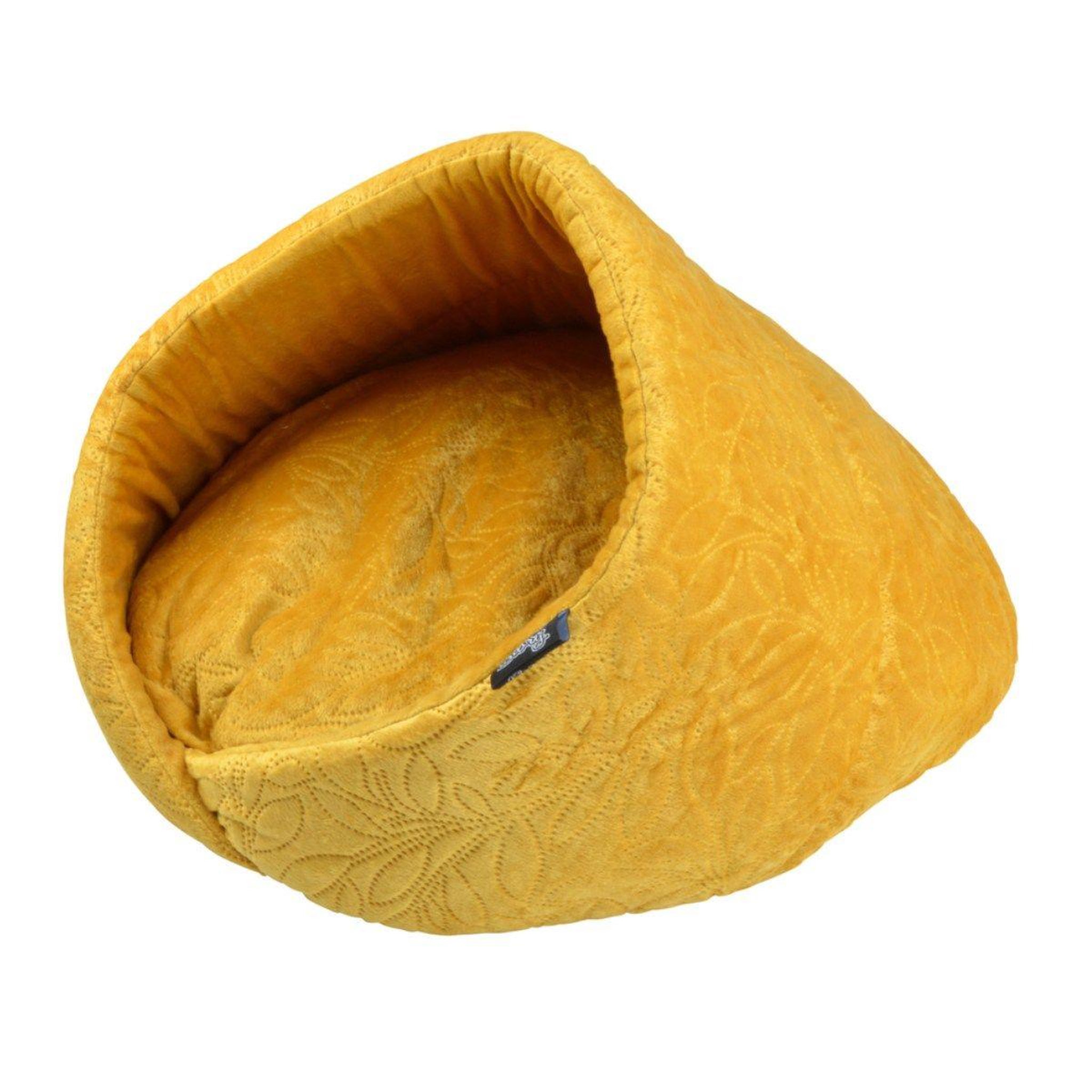 Voir la diapositive 1 : LOVE STORY Niche pour chien & chat  boho  50cm moutarde