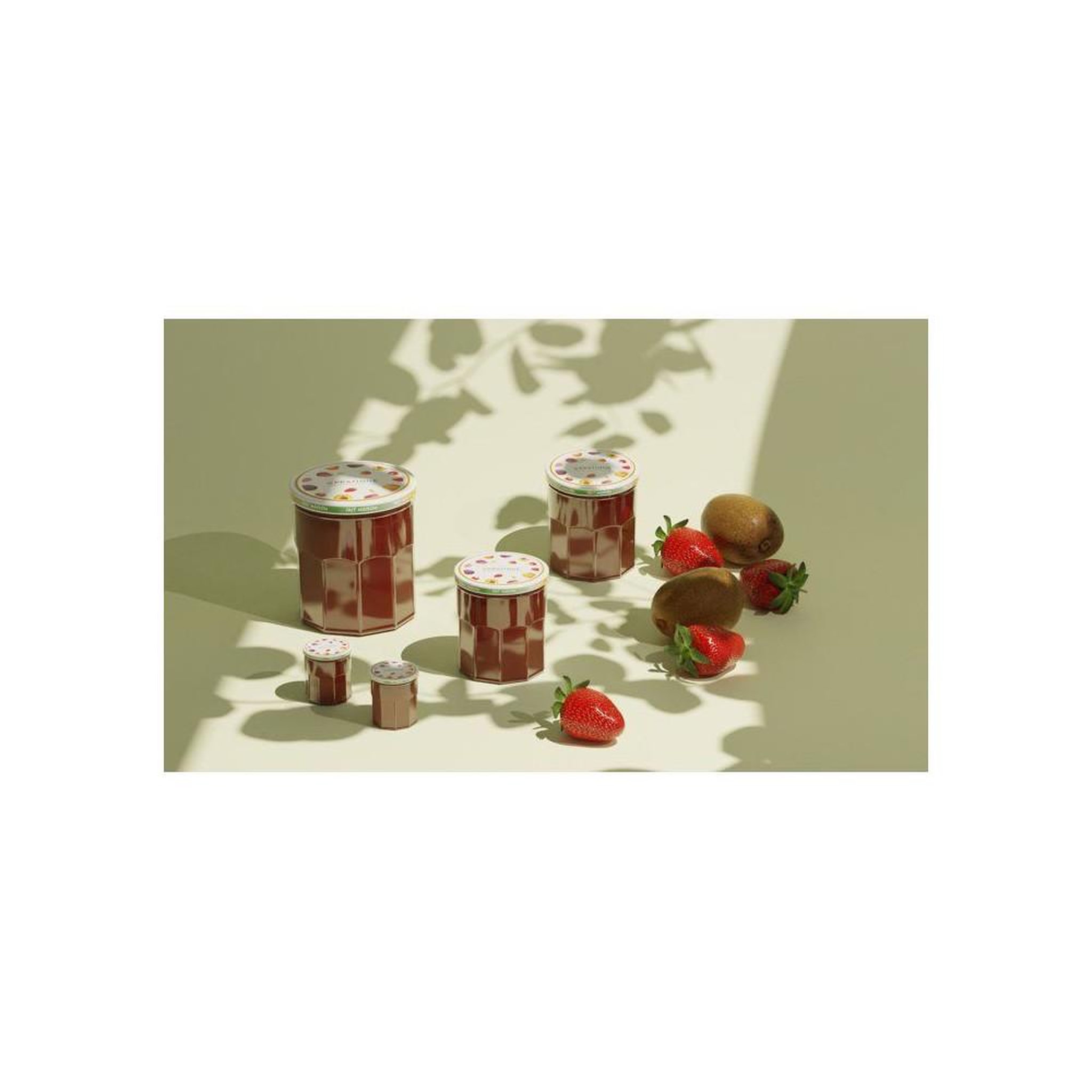 Voir la diapositive 3 : LE PRATIQUE Lot de 6 pots confiture en verre 385 ml ø82 mm avec couvercles métal twist-off décorés