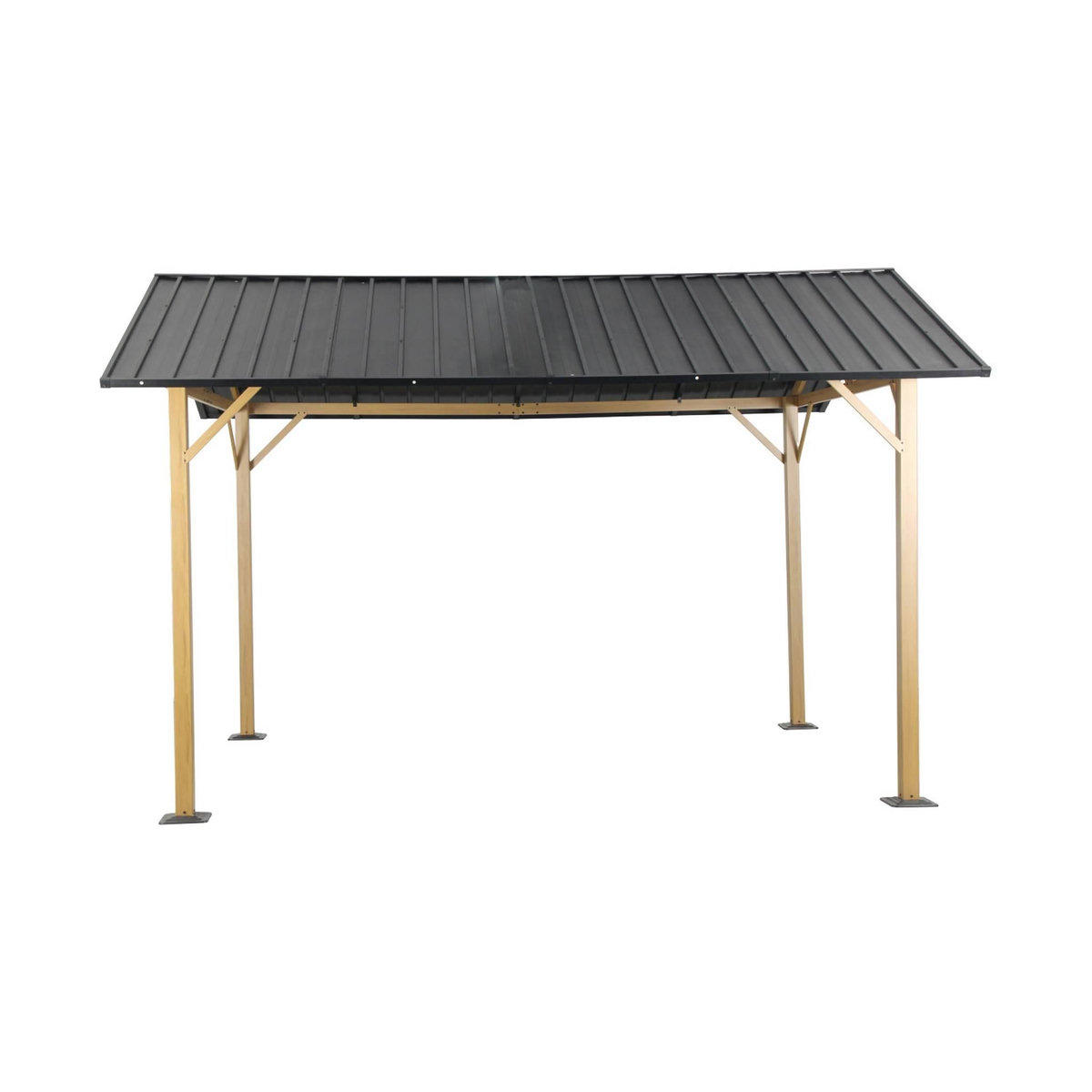 SWEEEK Carport CALISTA en aluminium et acier anthracite. 12 m²