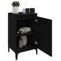 Voir la diapositive 4 : VIDAXL Table de chevet noir 40x35x70 cm bois d'ingenierie