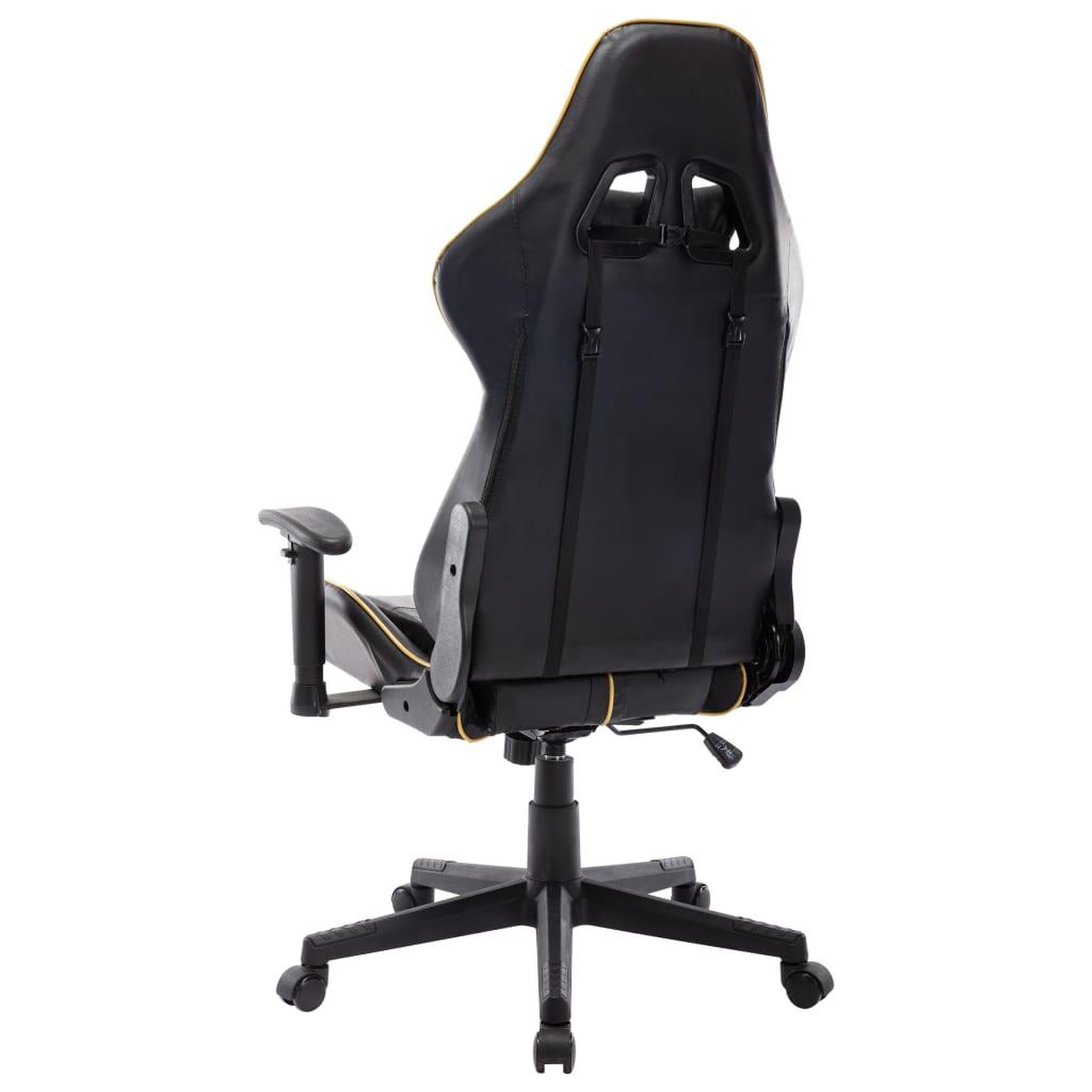 Voir la diapositive 4 : VIDAXL Chaise de jeu Noir et dore Cuir artificiel