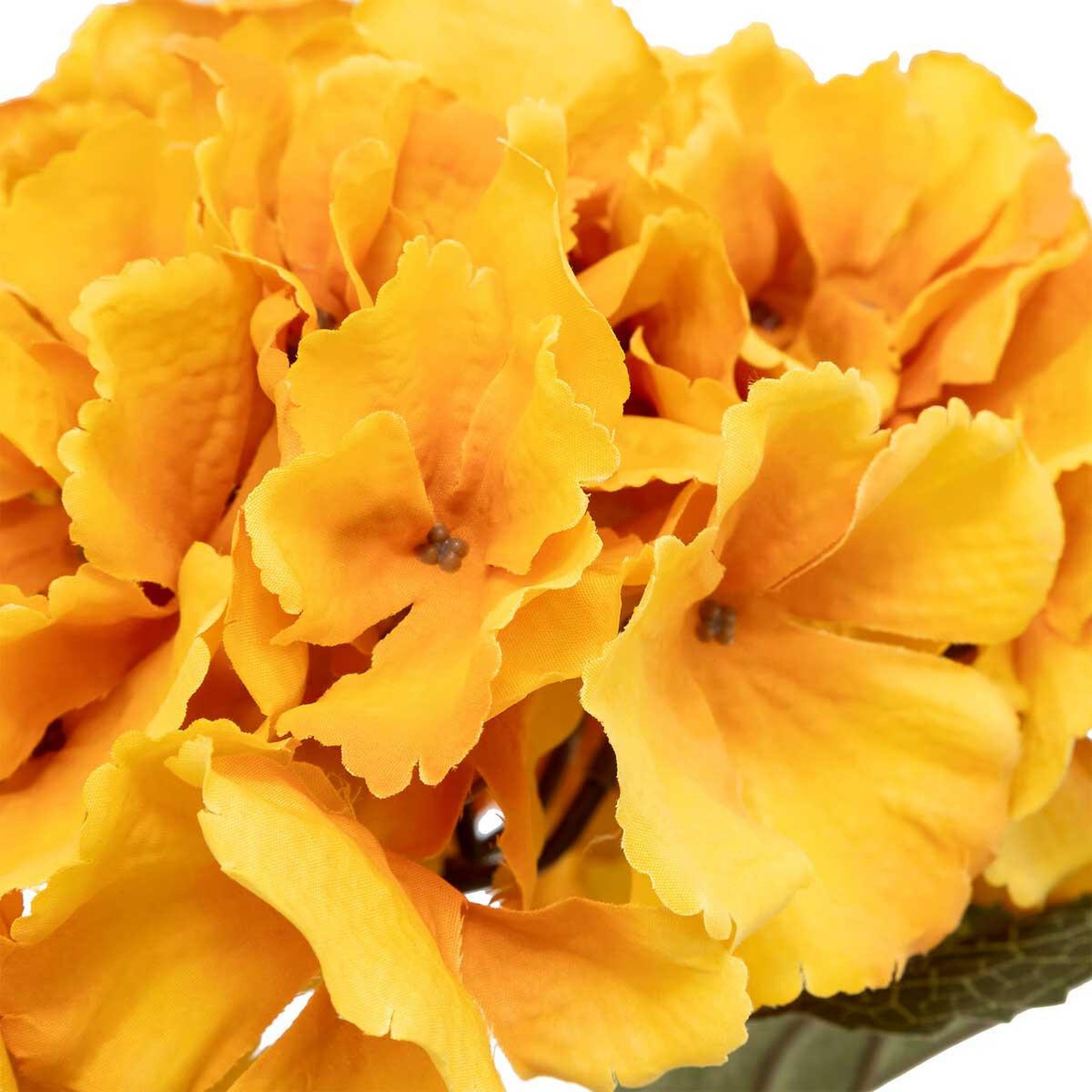Voir la diapositive 2 : ATMOSPHERA Fleur artificielle  hortensia  83cm ambre