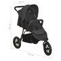 Voir la diapositive 6 : VIDAXL Poussette pour bebe Anthracite Acier