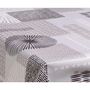 Voir la diapositive 3 : HABITABLE Nappe en toile cirée rectangulaire Run - 140 x 200 cm - Gris