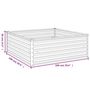 Voir la diapositive 6 : VIDAXL Lit sureleve de jardin 100x100x36 cm acier corten