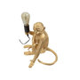 Voir la diapositive 3 : Paris Prix Lampe à Poser Design  Monkey  33cm Or