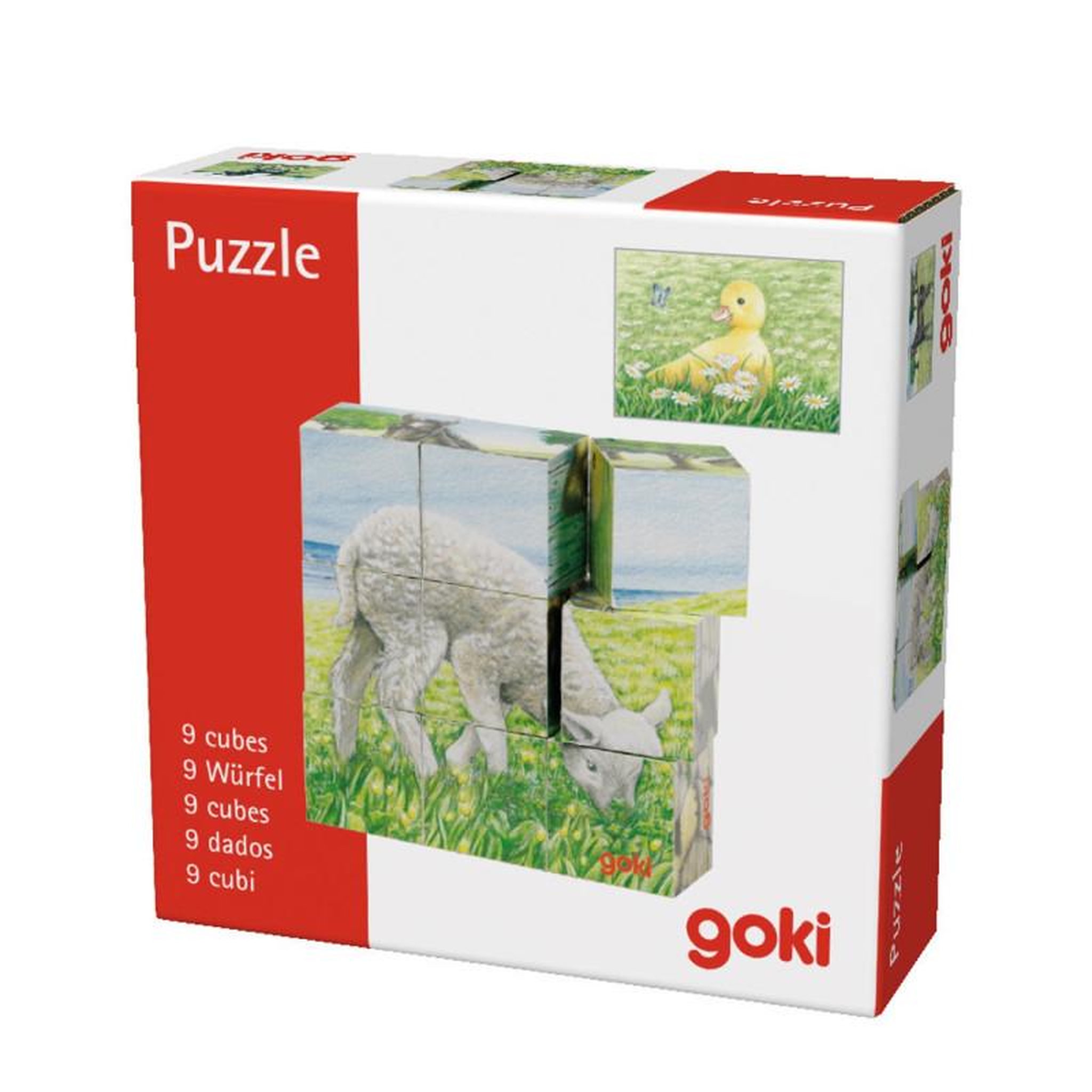 Voir la diapositive 2 : Goki GOKI Wooden Block Puzzle Farm
