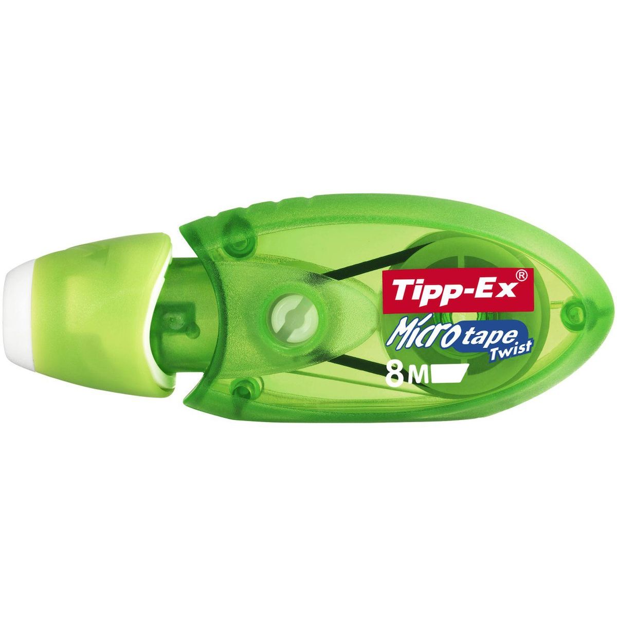 TIPP-EX Lot de 3 souris correctrices 8m avec capuchon Micro Tape Twist bleu et vert