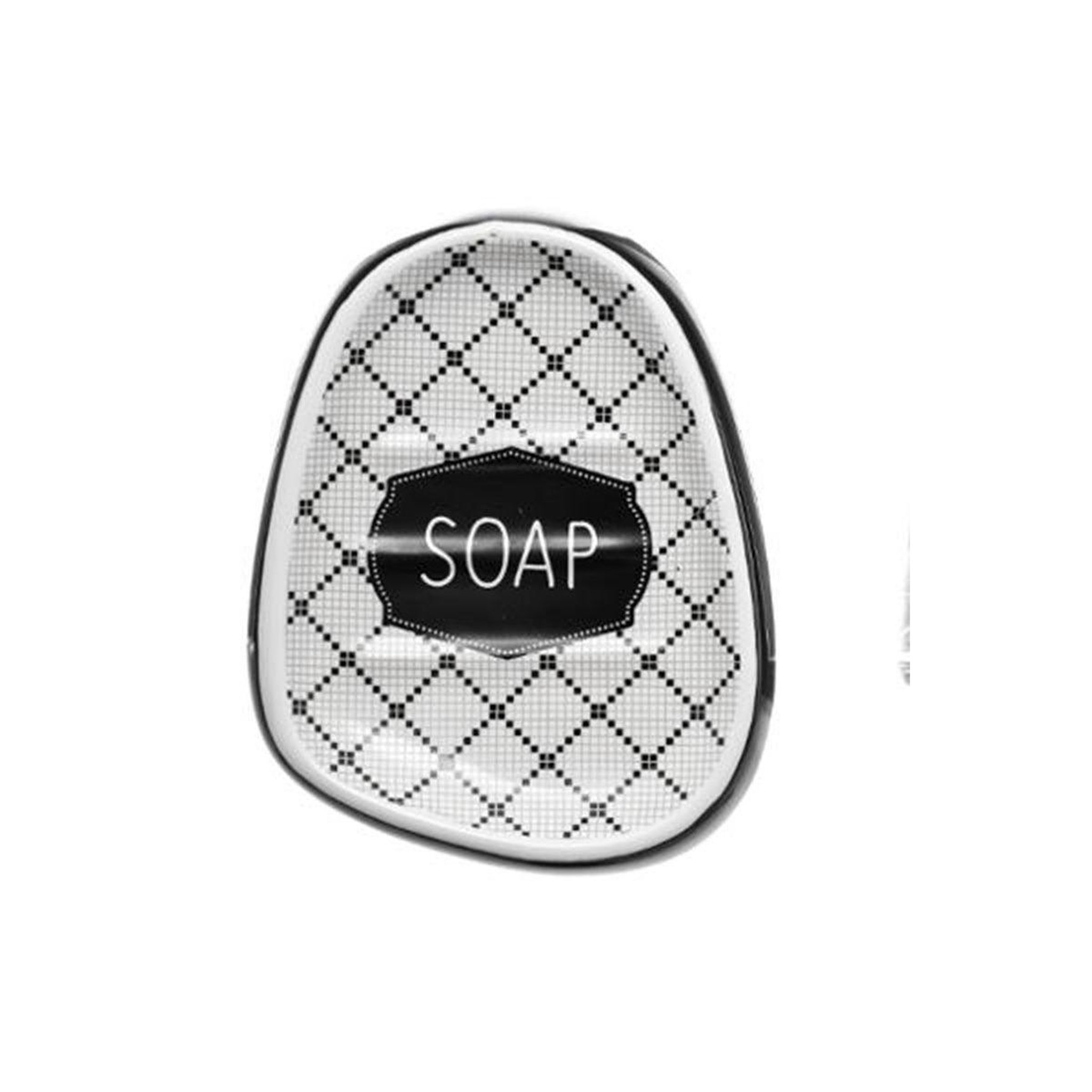 Voir la diapositive 2 : FIVE Porte savon en céramique  cadence  12cm noir