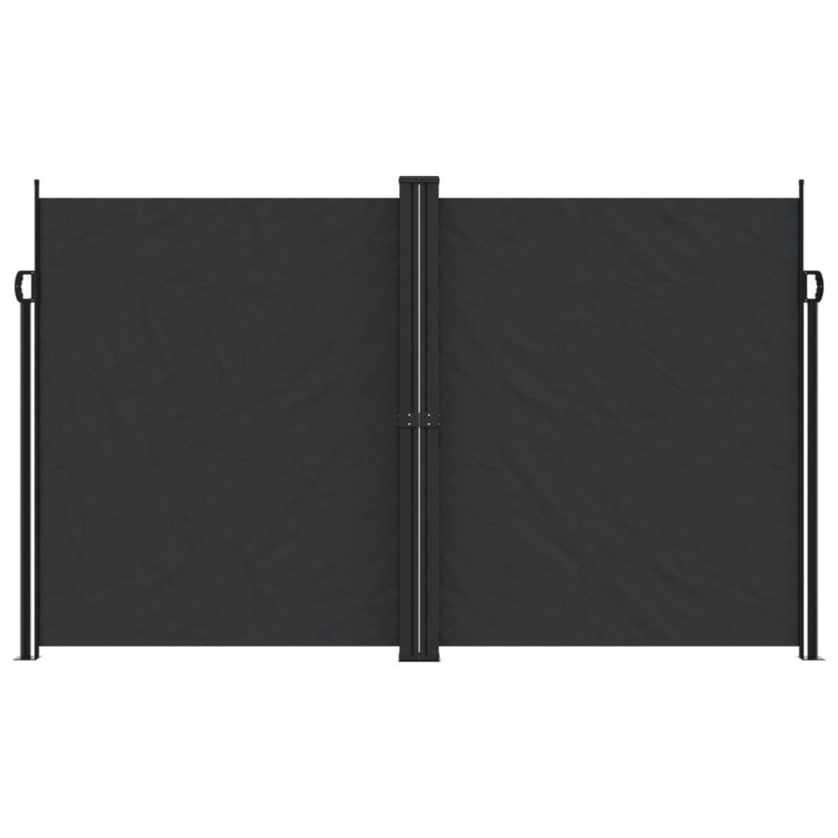 VIDAXL Auvent lateral retractable Noir 200x1200 cm