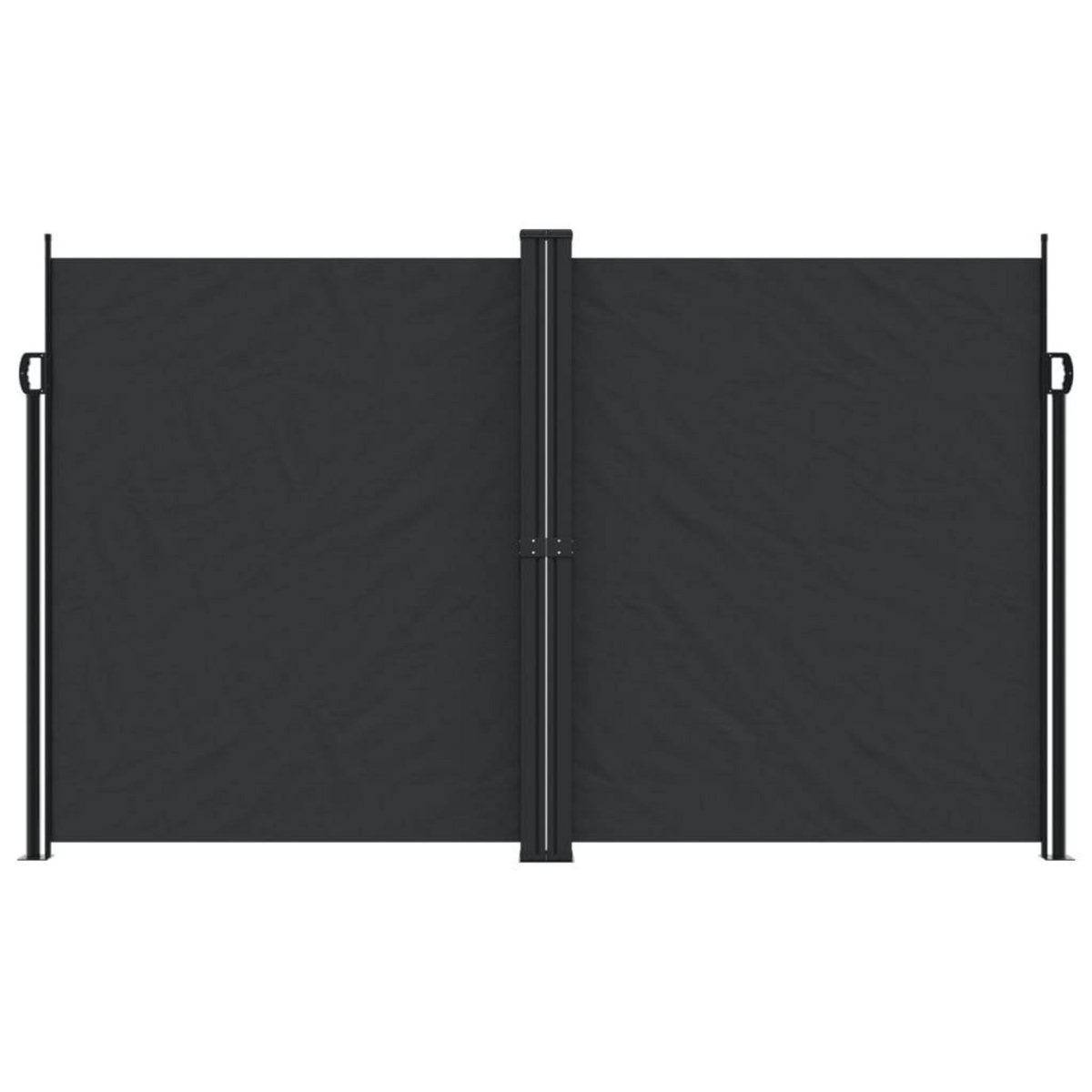 VIDAXL Auvent lateral retractable Noir 200x1200 cm