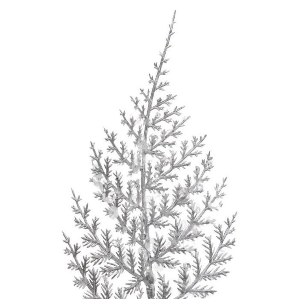 ATMOSPHERA Branche de Fougère  Souffle Polaire  75cm Blanc