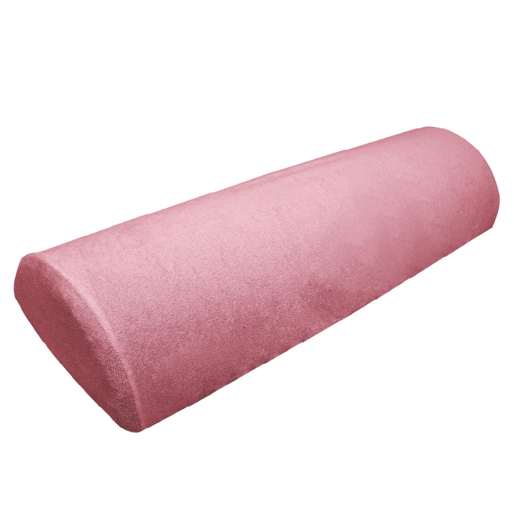 Voir la diapositive 1 : VIVEZEN Drap housse de protection en éponge pour coussin demi-rond 66 cm x 22 cm x 12 cm de table de massage - Rose pastel