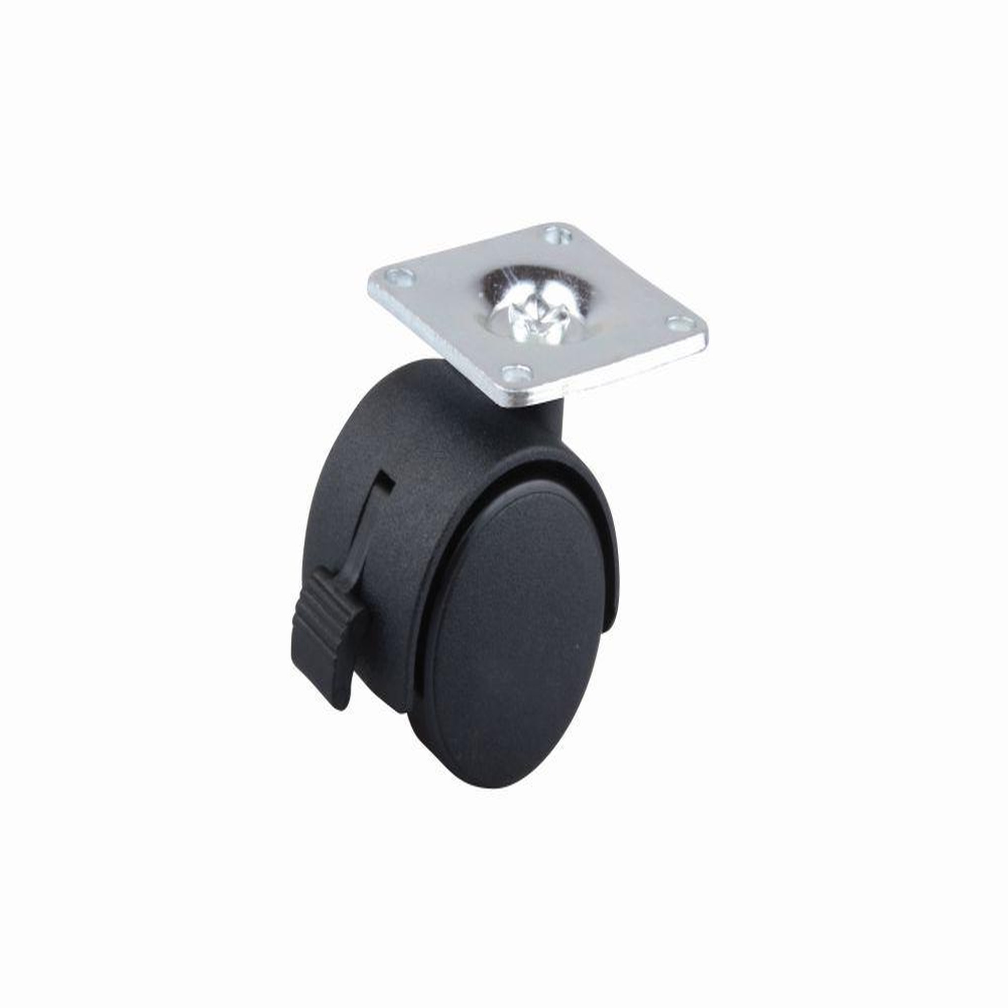 CENTRALE BRICO Roulette de meuble 40mm plaquette frein noir