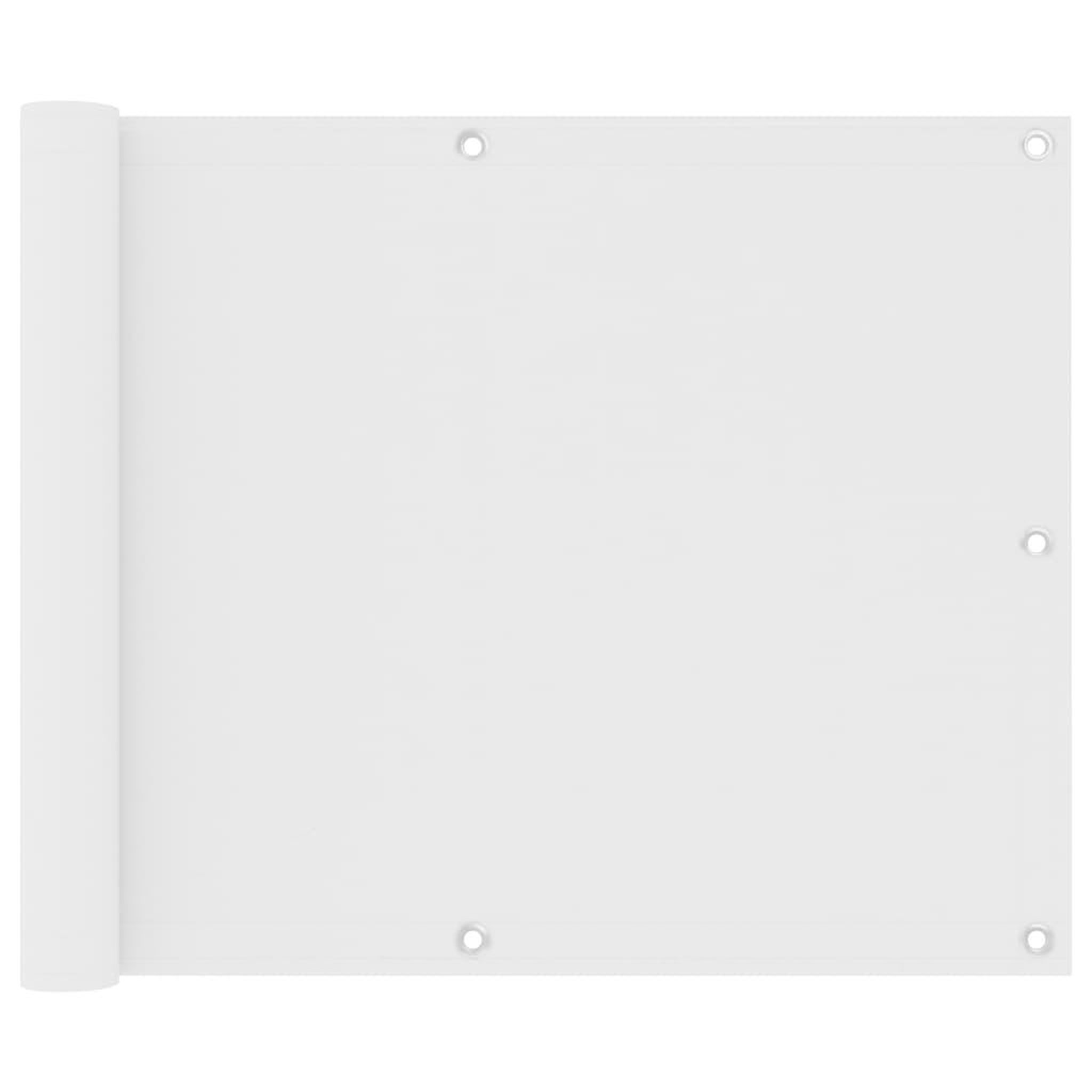 Voir la diapositive 1 : VIDAXL Ecran de balcon Blanc 75x400 cm Tissu Oxford