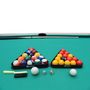 Voir la diapositive 5 : SOKKER Billard convertible couleur bois Chêne 226 x 126cm - Ambiance