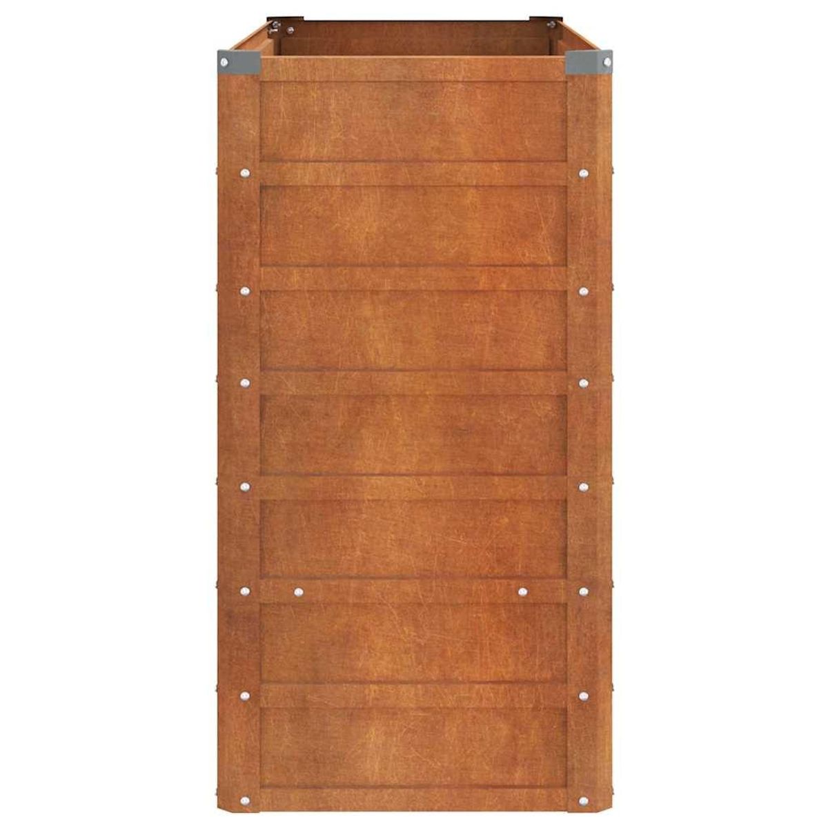 VIDAXL Lit sureleve de jardin rouille 100x40x77 cm acier corten