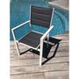 Voir la diapositive 1 : GIvex Lot de 8 fauteuils de jardin - Blanc et gris - ROMA