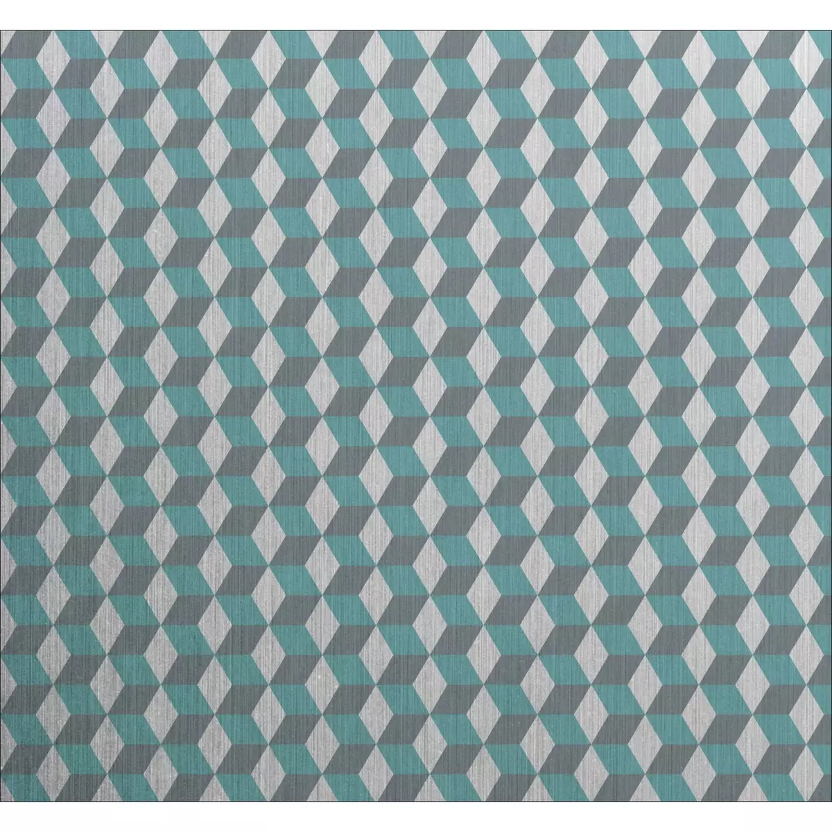 HABITABLE Crédence adhésive en alu Cube - L. 70 x l. 40 cm - Gris