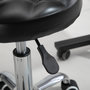 Voir la diapositive 4 : HOMCOM HOMCOM Tabouret massage à roulettes réglable en hauteur pivotant 360° assise synthétique capitonnée noire