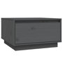 Voir la diapositive 2 : VIDAXL Table basse Gris 55x56x32 cm Bois massif de pin