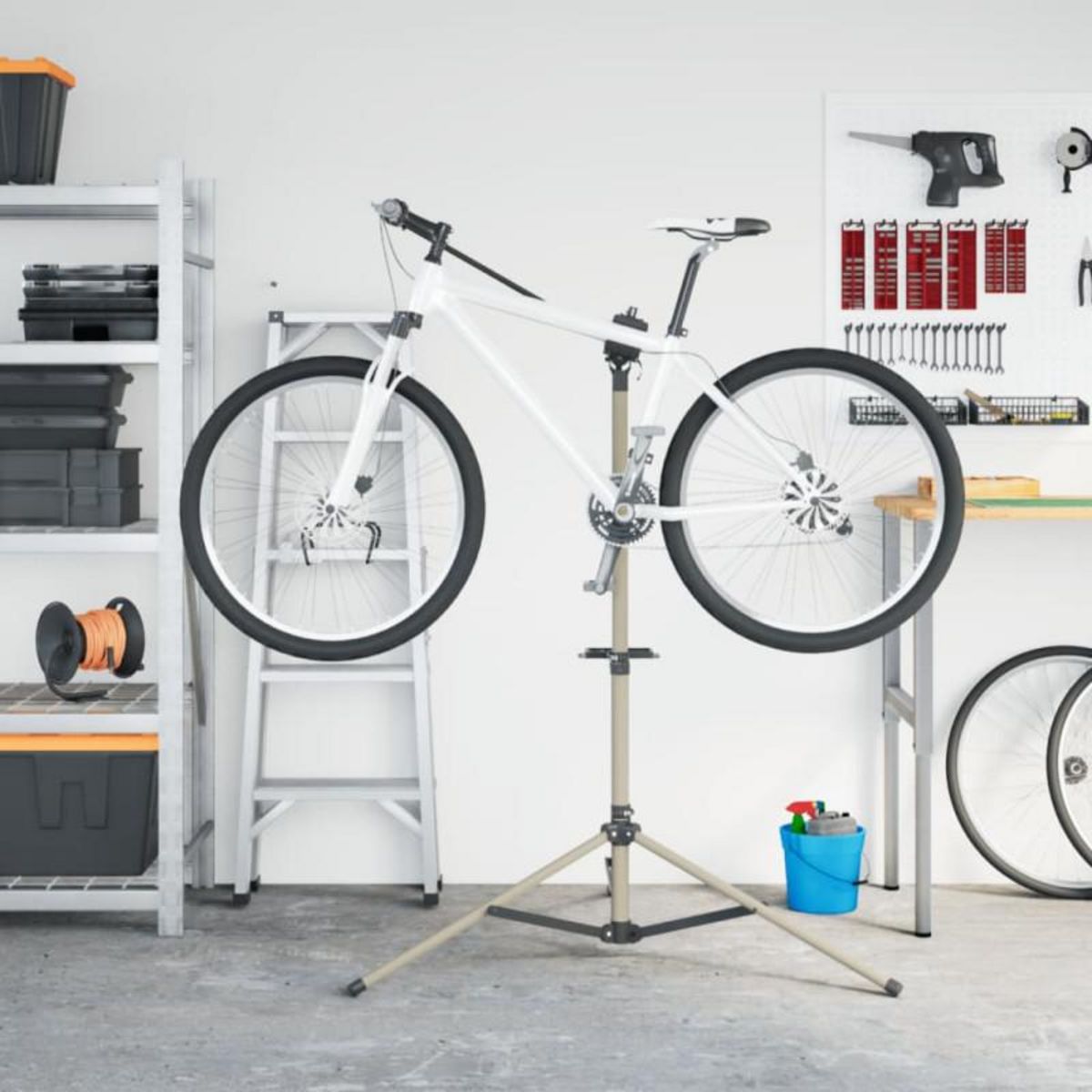 VIDAXL Support de réparation de vélo pliable réglable 120 165 cm