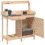 Voir la diapositive 5 : VIDAXL Table de rempotage avec armoire bois massif de sapin