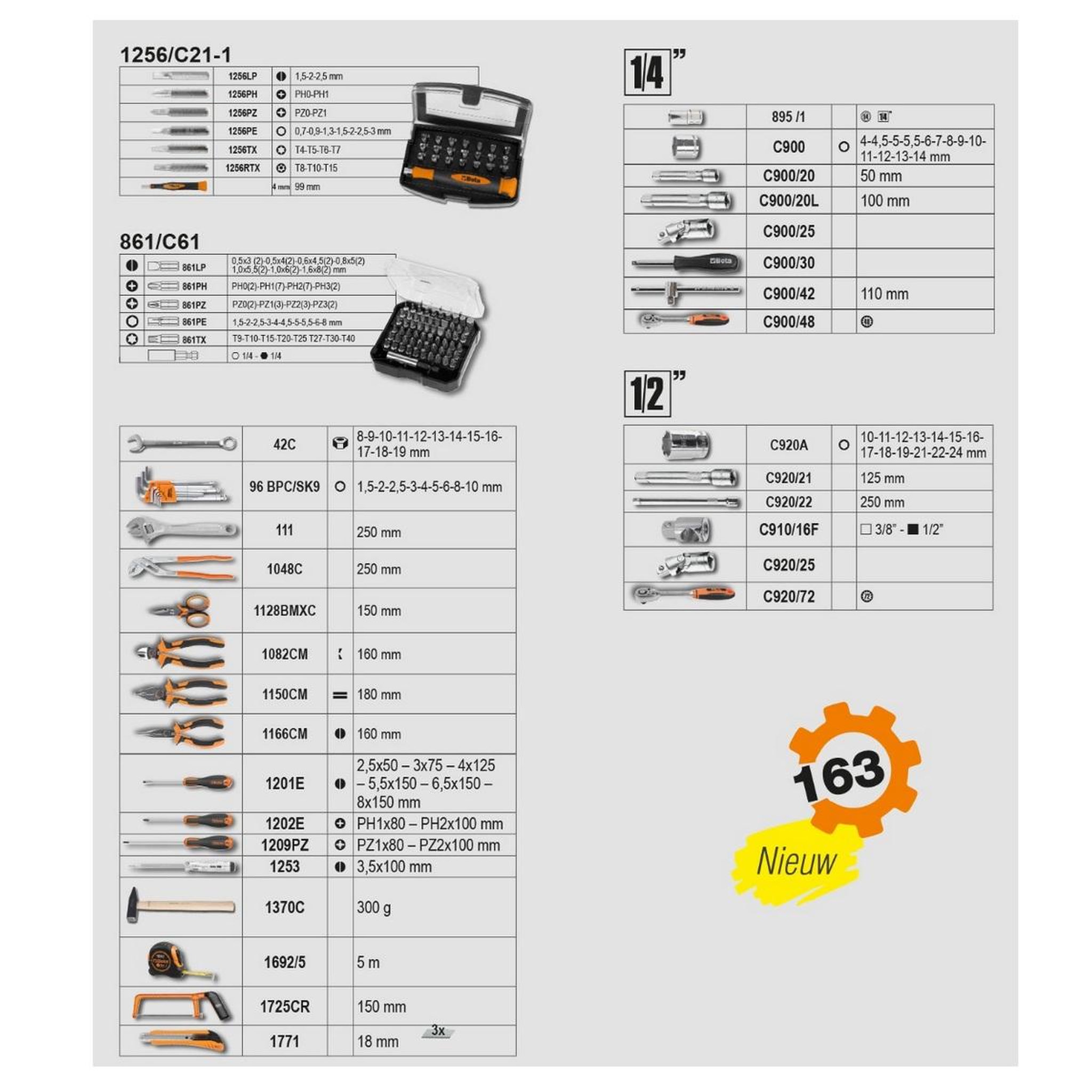 Voir la diapositive 3 : Beta Valise de maintenance 163 outils - 020566010