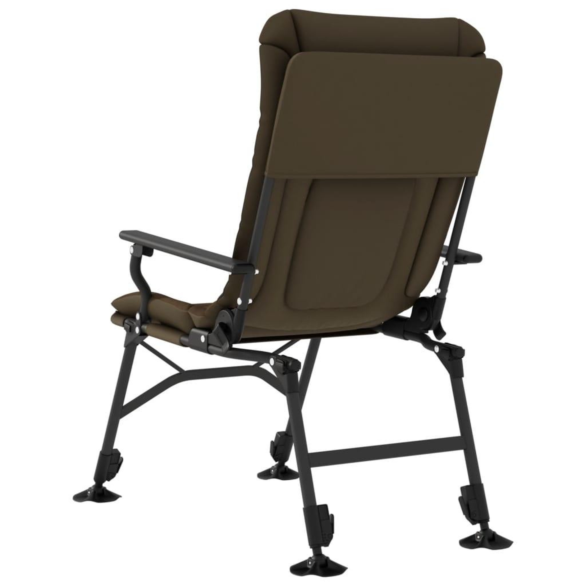 Voir la diapositive 5 : VIDAXL Chaise de peche avec accoudoir pliable taupe