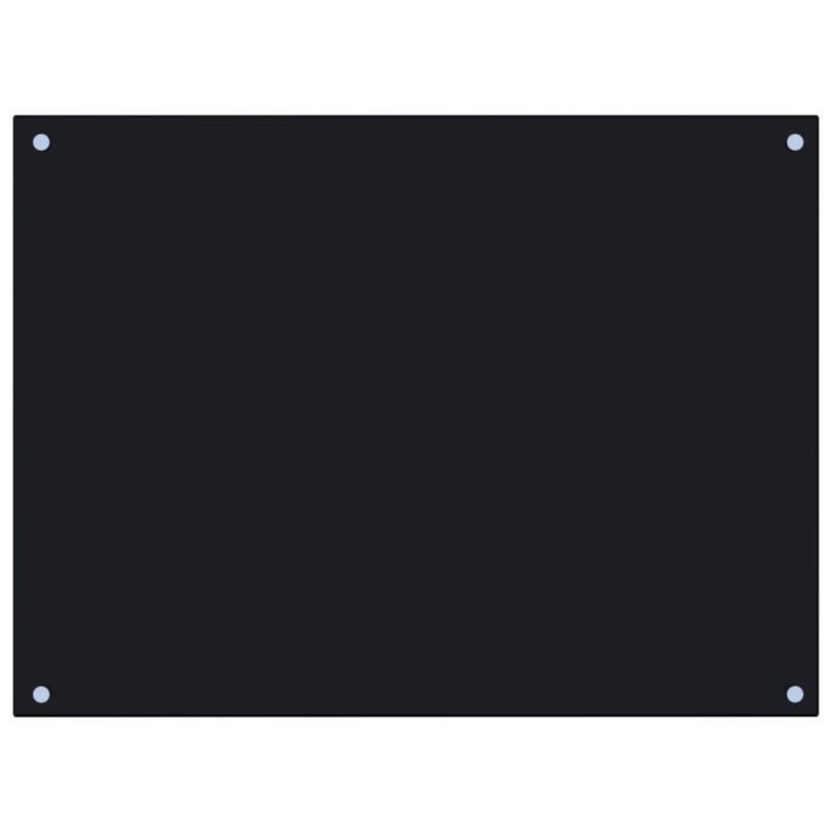 VIDAXL Dosseret de cuisine Noir 80x60 cm Verre trempé