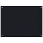 Voir la diapositive 2 : VIDAXL Dosseret de cuisine Noir 80x60 cm Verre trempé