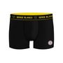 Voir la diapositive 5 : SERGE BLANCO Lot de 4 boxers homme en coton Class uni ceinture colorée