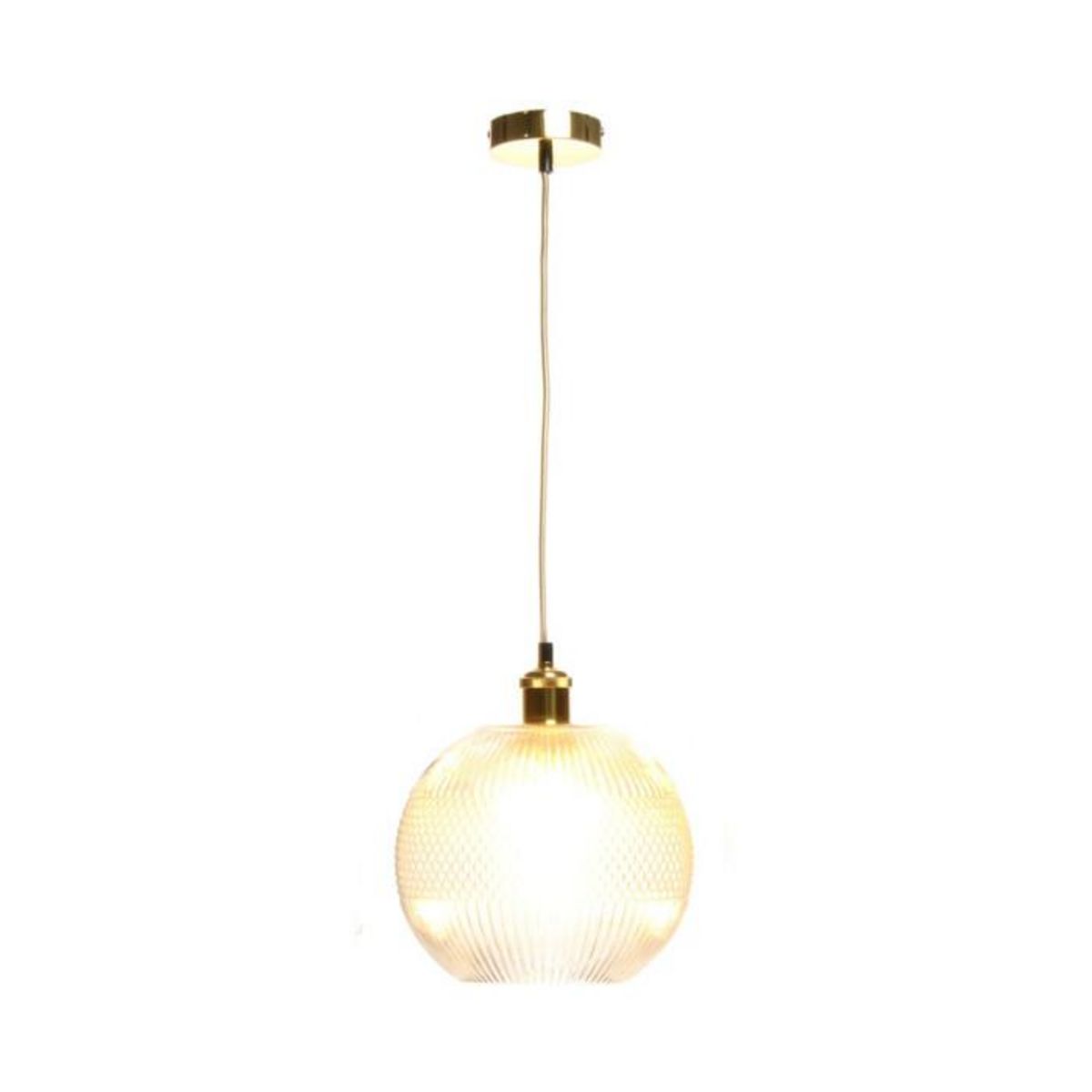 Paris Prix Lampe Suspension en Verre  Neptun  26cm Transparent
