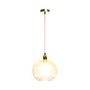 Voir la diapositive 4 : Paris Prix Lampe Suspension en Verre  Neptun  26cm Transparent