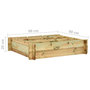 Voir la diapositive 6 : VIDAXL Lit sureleve 90 x 90 x 20 cm Bois impregne