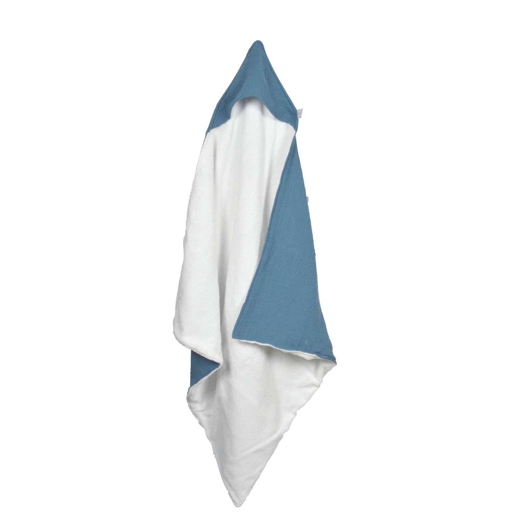 Voir la diapositive 1 : BEBE DOUCEUR Cape de bain en gaze de coton
