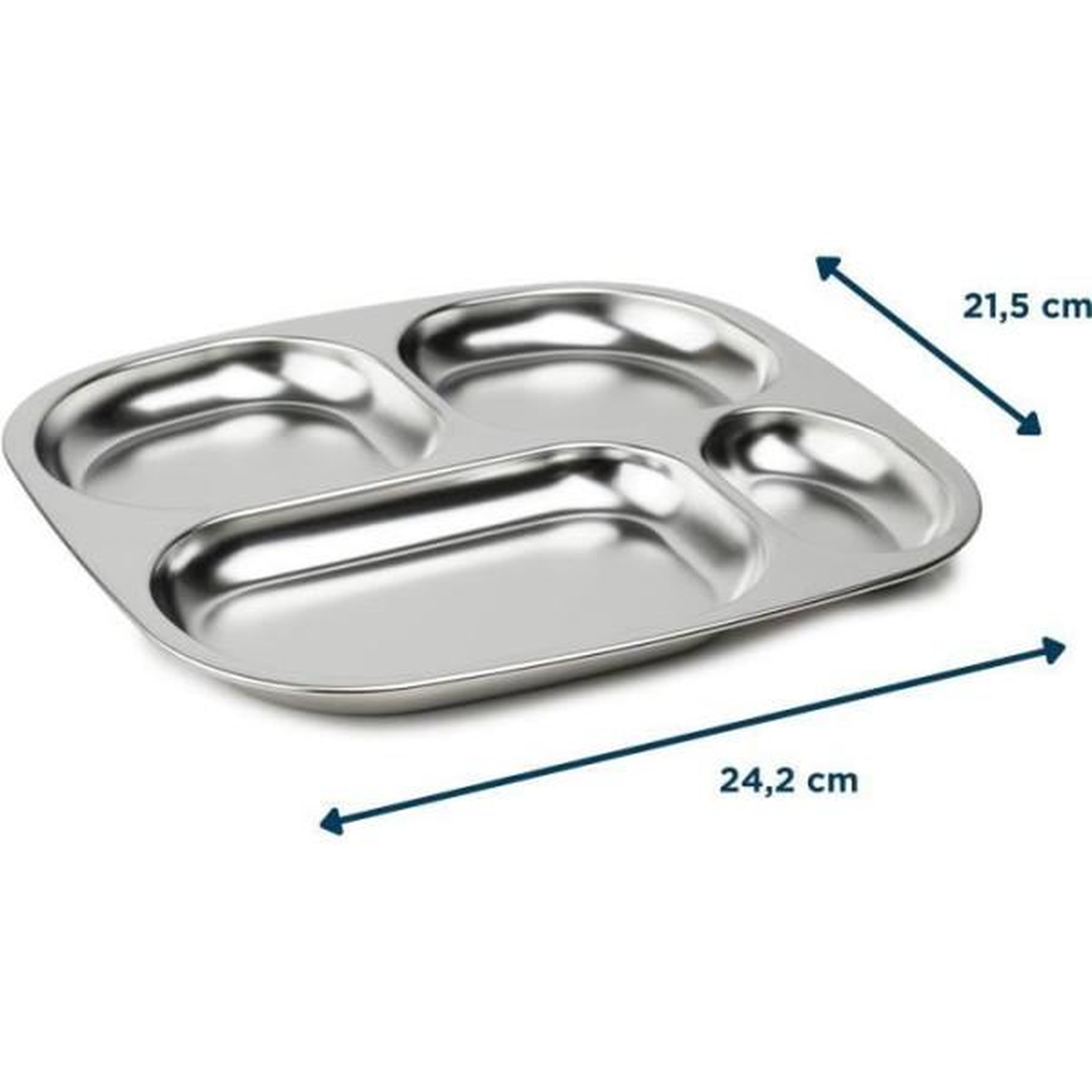 Voir la diapositive 5 : THERMOBABY Plateau compartimenté - thermobaby - 4 compartiment - sans bpa - inox