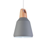 Paris Prix Lampe Suspension  Nao  24cm Gris Foncé