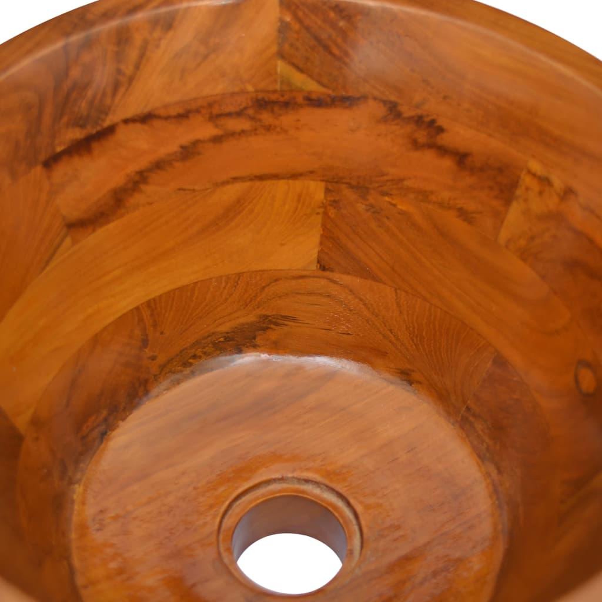 Voir la diapositive 5 : VIDAXL Lavabo bois de teck massif φ40x20 cm