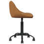 Voir la diapositive 3 : VIDAXL Chaise de bureau Marron Velours