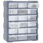 Voir la diapositive 2 : VIDAXL Organisateur multi-tiroirs avec 18 tiroirs centraux 38x16x47 cm