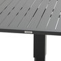 Voir la diapositive 5 : HESPERIDE Table de jardin relevable carrée en aluminium SALIMIA - Graphite