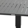 Voir la diapositive 5 : HESPERIDE Table de jardin relevable carrée en aluminium SALIMIA - Graphite