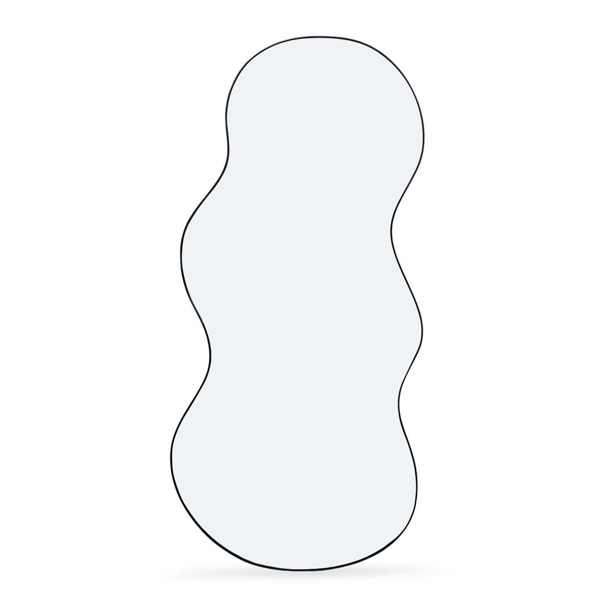 ID MARKET Miroir organique contour noir 45 x 100 cm
