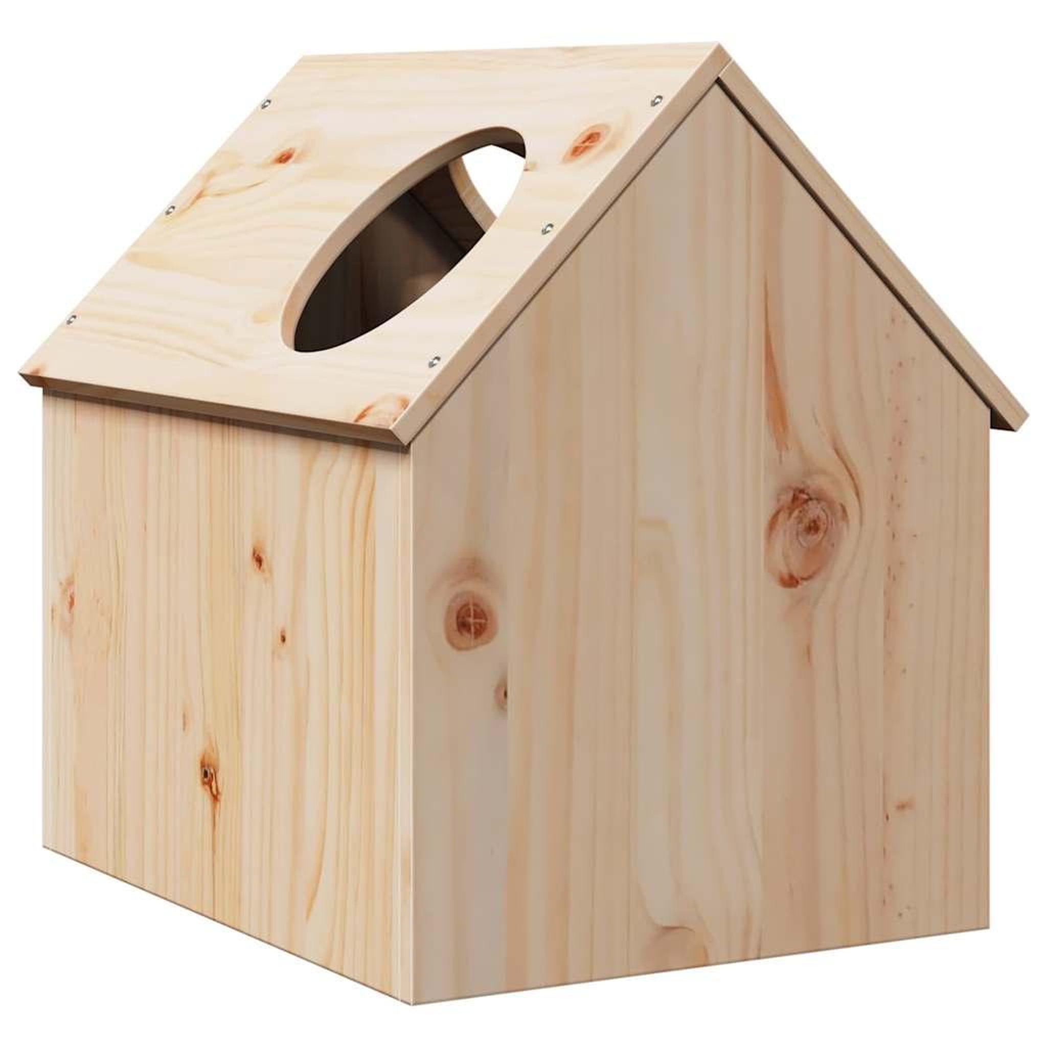 Voir la diapositive 5 : VIDAXL Maison pour chat 41x50x50 cm bois de pin massif
