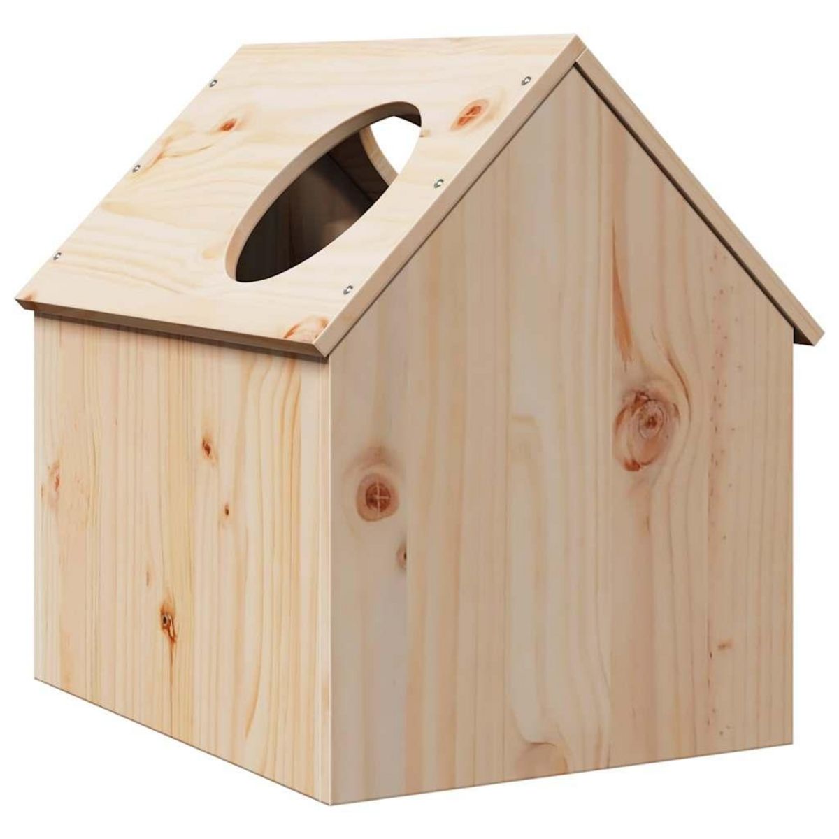 VIDAXL Maison pour chat 41x50x50 cm bois de pin massif