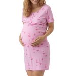 MAMALICIOUS Chemise de nuit  Femme Mamalicious Lia Love. Coloris disponibles : Rose
