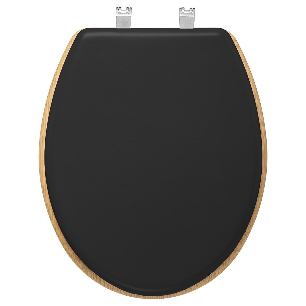 ATMOSPHERA Abattant WC bois zinc Modern charbon