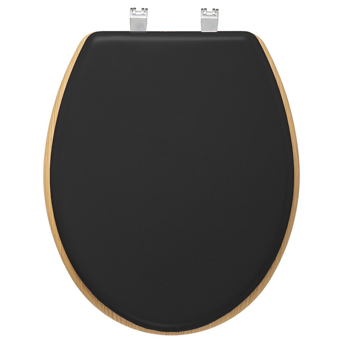 ATMOSPHERA Abattant WC bois zinc Modern charbon